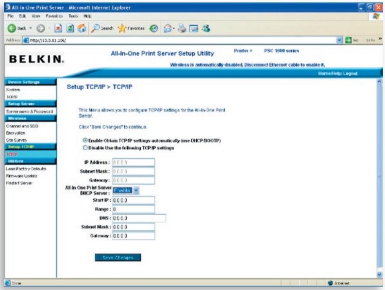 BELKIN SERVEUR D'IMPRESSION TOUT-EN-UN SANS FIL G #F1UP0002FR - Print-Server DHCP Server - 1