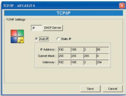 BELKIN SERVEUR D'IMPRESSION TOUT-EN-UN SANS FIL G #F1UP0002FR - Instructions de modification de l'adresse IP du serveur d'impression : - 1