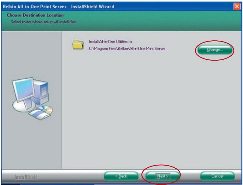 BELKIN SERVEUR D'IMPRESSION TOUT-EN-UN SANS FIL G #F1UP0002FR - Software-Installation Procedure - 4