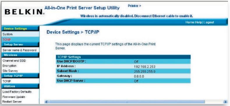 BELKIN SERVEUR D'IMPRESSION TOUT-EN-UN SANS FIL G #F1UP0002FR - TCP/IP - 1