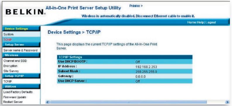 BELKIN SERVEUR D'IMPRESSION TOUT-EN-UN SANS FIL G #F1UP0002FR - TCP/IP - 1