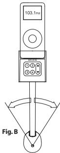 BELKIN TUNEBASE FM POUR IPOD NANO #F8Z063EA - Problema - Quando rimuovo l'iPod nano dall'apposito alloggiamento o spengo l'auto, la riproduzione non si interrompe automaticamente. - 1