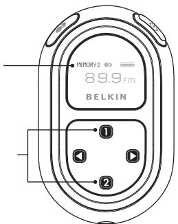 BELKIN TUNECAST 3 #F8M010EA - Memoración y utilizón de preajustes - 1