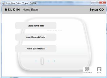 BELKIN HOME BASE #F5L049EA - Installez le Control Center sur les autres ordinateurs - 1
