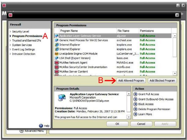 BELKIN HOME BASE #F5L049EA - McAfee Security Center 2007 - 3