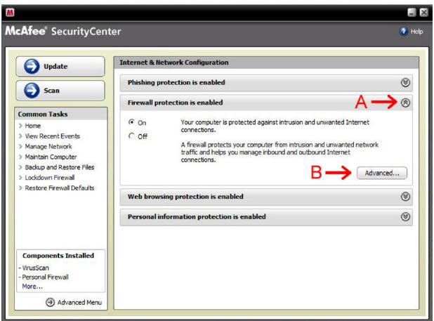 BELKIN HOME BASE #F5L049EA - McAfee Security Center 2007 - 2