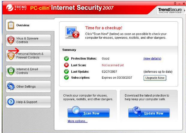 BELKIN HOME BASE #F5L049EA - Trend Micro PC-cillin Internet Security 2007 - 1