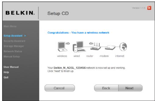 BELKIN MODEM ROUTEUR SANS FIL N F5D8635ED4A - Félicitations - 1