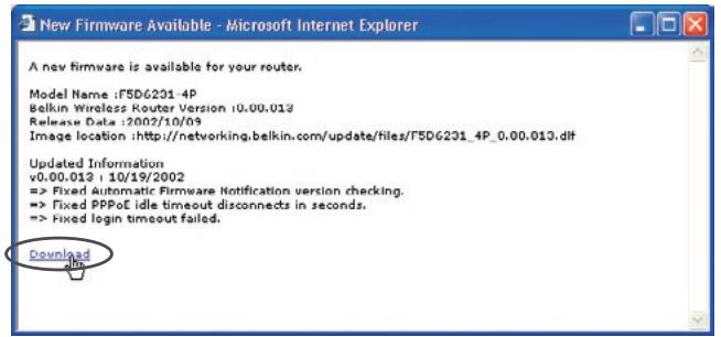 BELKIN N1 VISION - Downloading a New Version of Firmware - 1