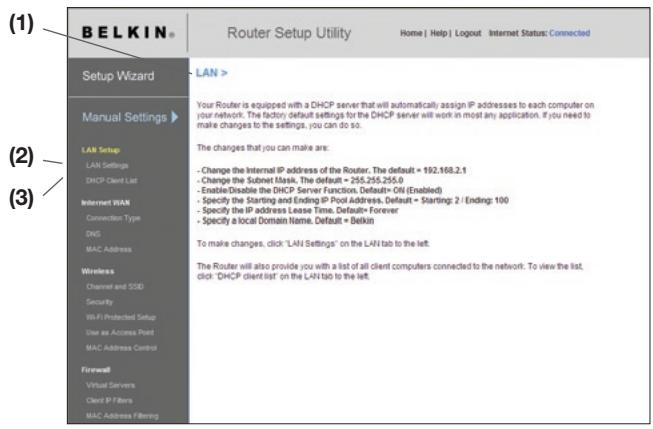 BELKIN N1 VISION - Configuring your WAN Media Access Controller (MAC) Address - 2