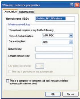 BELKIN N1 VISION - J'éprouve des difficultés dans la configuration du Wi-Fi Protected Access (WPA) sur ma Carte Réseau Sans Fil Belkin, pour mon réseau domestique. - 2