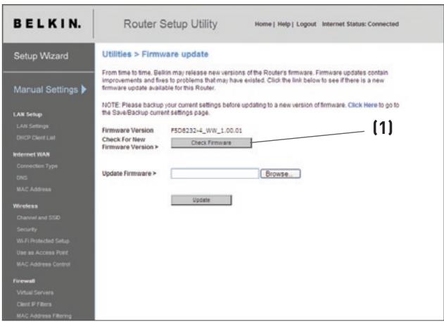 BELKIN N1 VISION - Aktualisierung der Firmware - 1
