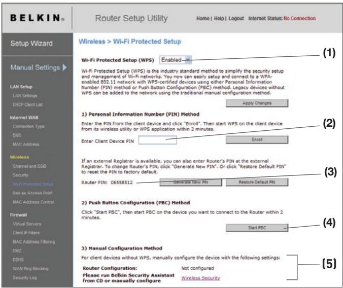 BELKIN N1 VISION - Using Wi-Fi Protected Setup - 1