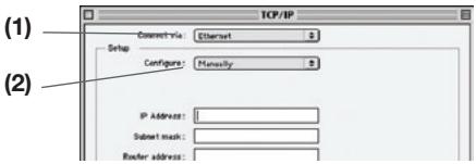 BELKIN N1 VISION - Configuration manuelle des paramètres réseau sous Mac OS jusqu'à 9.x - 1