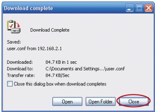 BELKIN OPTIMISEE ROUTEUR SANS FIL - Enregistrement de la configuration actuelle - 3