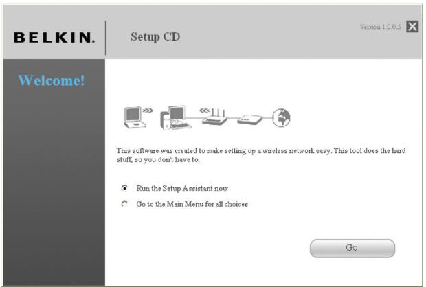 BELKIN OPTIMISEE ROUTEUR SANS FIL - Étape 2 : Configuration du routeur – Exécutez l'assistant d'installation - 1