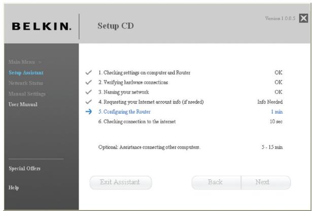 BELKIN OPTIMISEE ROUTEUR SANS FIL - Configuration du routeur. - 1