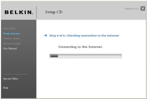 BELKIN OPTIMISEE ROUTEUR SANS FIL - Vérification de la connexion à Internet. - 1