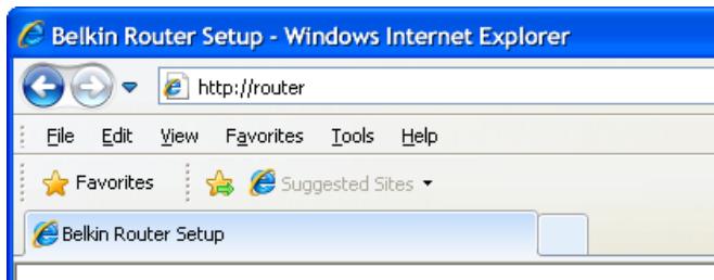 BELKIN SURF MODEM ROUTEUR SANS FIL #F7D1401ED - Installation manuelle à l'aide du navigateur - 1
