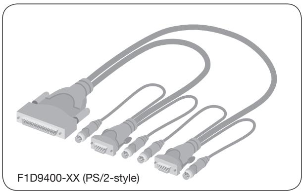 BELKIN SWITCH KVM 16 PORTS PRO3 PS/2 #F1DA116QEA - Câbles : - 1