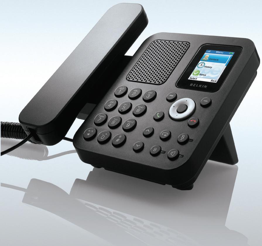 BELKIN TELEPHONE INTERNET DE BUREAU POUR SKYPE - Téléphone Internet de bureau pour Skype™ - 1