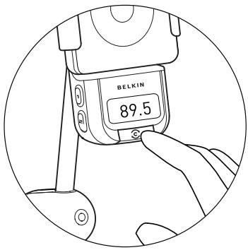 BELKIN TUNEBASE FM AVEC CLEARSCAN #F8Z176EABLK - Suchen der besten UKW-Frequency mit ClearScan (empfohlen) - 1