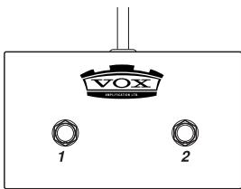 VOX AD50VT-XL - Travailler avec le double commutateur au pied VFS2 - 1
