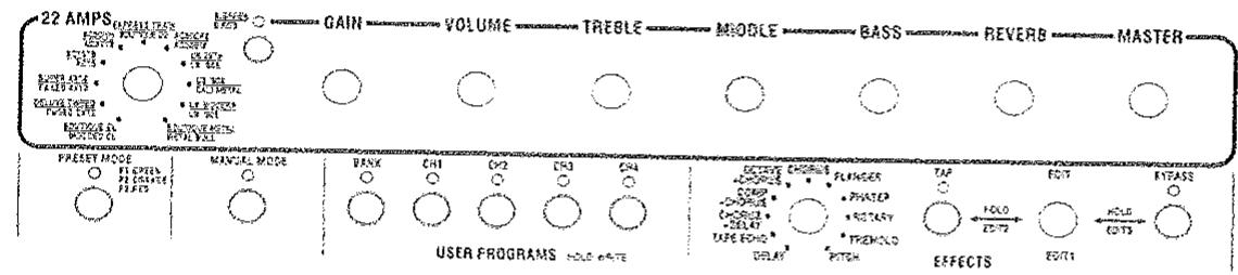 VOX VT15 - Feuille de programmes - 5