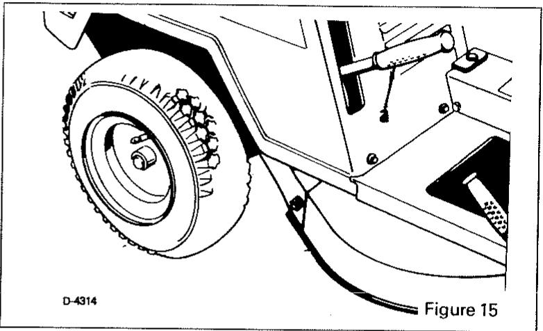 MURRAY TONDEUSE AUTOPORTEE  30 POUCES MODELE 81-30351 - LEVIER DE COMMANDE DE LA LAME (fig. 16) - 4