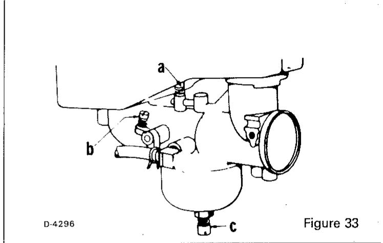 MURRAY TONDEUSE AUTOPORTEE  30 POUCES MODELE 81-30351 - RÉGLAGE DE LA COMMANDE DU RÉGIME DU MOTEUR (Fig. 34) - 2
