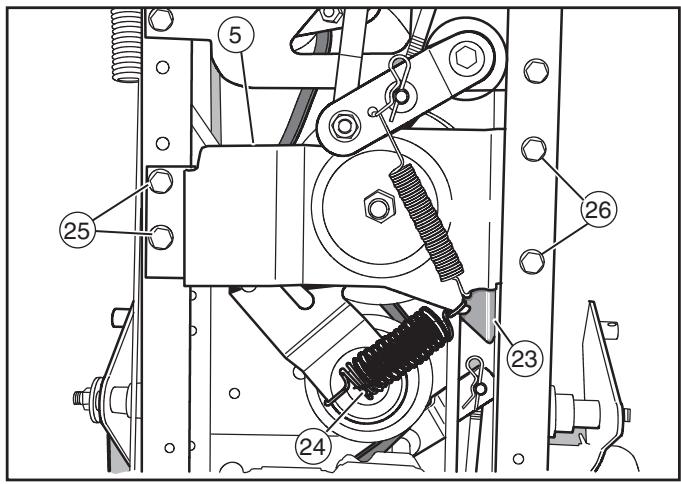 MURRAY 465618X51 - De transaxle-aandrijfrem verwijderen - 1