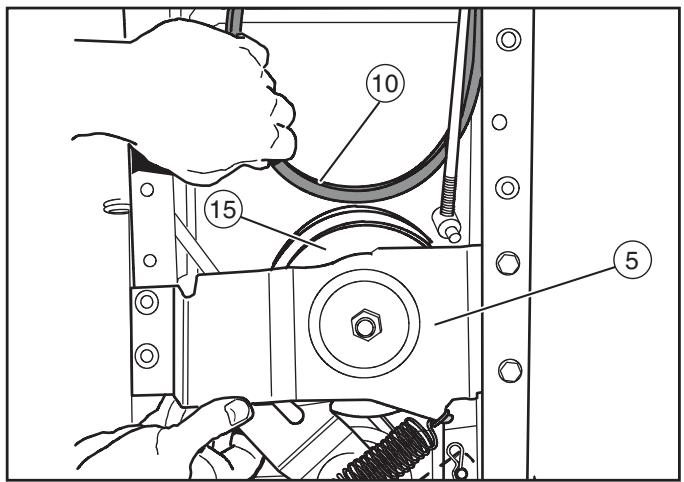 MURRAY 465618X51 - De aandrijfrem van de motor verwijderen - 6