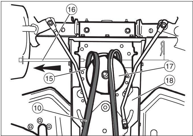 MURRAY 465618X51 - Rimozione della cinghia di trasmissione del motore - 7