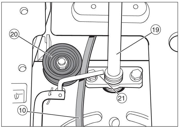 MURRAY 465618X51 - Installation de la couroie de transmission du moteur - 1