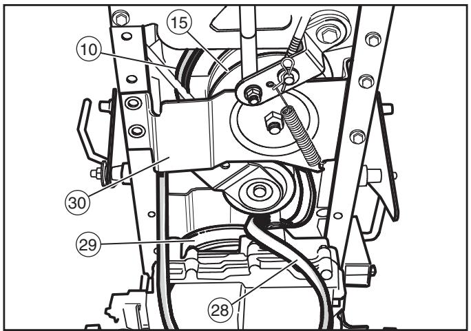 MURRAY 465618X51 - De transaxle-aandrijfrem verwijderen - 3