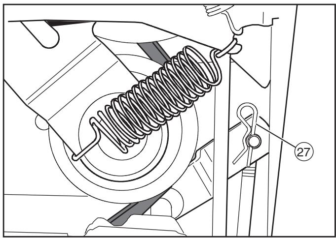 MURRAY 465618X51 - De transaxle-aandrijfrem verwijderen - 2