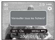 Verrouiller tous les fichiers? SET: On MENU: 2005/01/01 12:40