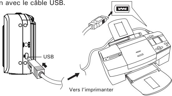 n avec le câble USB. USB Vers l'imprimanter