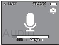 PLAY 00:00:01 IN SET: II MENU:
