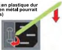 en plastique dur en métal pourrait (s)