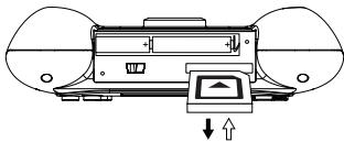 POLAROID CSA-00302S - Inserting the SD/MMC card (optional) - 1