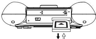POLAROID CSA-00302S - Insertion d'une carte SD/MMC (en option) - 1