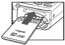 POLAROID I737 - Insertion de la carte SD - 2