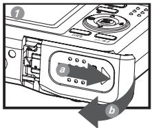 POLAROID I737 - Insertion de la carte SD - 1