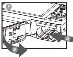 POLAROID I737 - Insertion de la carte SD - 3