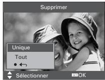 POLAROID I737 - Supprimer individuellement une image, un clip vidéo ou audio - 1