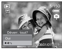 POLAROID I737 - Suppression de la protection de toutes les photos et de tous les clips vidéo ou audio - 1