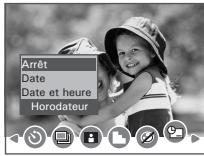 POLAROID I737 - -Réglage de la date/heure, affichage activé/désactivé - 1