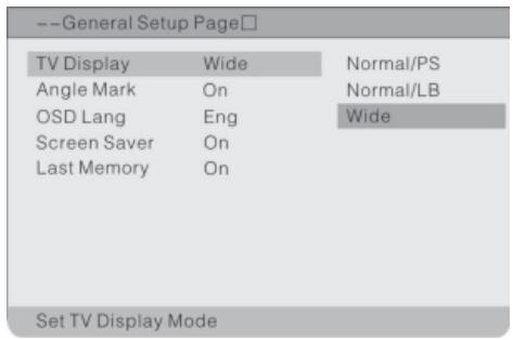 POLAROID PDU-0733 - GENERAL SETUP (configuration générale) - 1