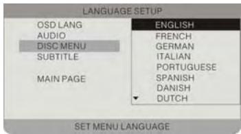 POLAROID PDU-0832DS - Configuration de la langue (suite) - 1